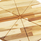 Tábua Para Pizza 34,5cm De Madeira Primewood Teca Redonda Méd