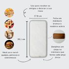 Tábua Para Servir Em Mármore E Madeira  Acácia 38,1cm - Oxford