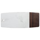 Tábua Para Servir Oxford 33cm Madeira/mármore Branco -069581