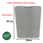 Tábua Plástica Para Corte Antimicrobiana Branca 30x40 Alves