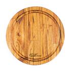 Tábua Redonda De Madeira 22 Cm Tecawood