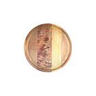 Tábua Redonda Multiúso Churrasco Frios Pizza 23cm Em Madeira