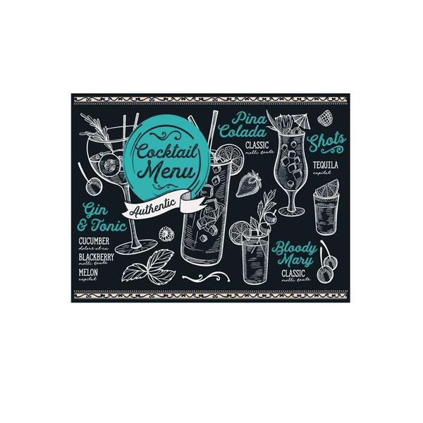 Tabua Retangular Drink Em Vidro Dynasty 26049