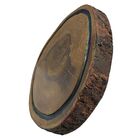 Tábua Rústica P/ Churrasco Canaleta Em Resina Epóxi 27x27cm