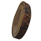 Tábua Rústica P/ Churrasco Canaleta Em Resina Epóxi 28x25cm