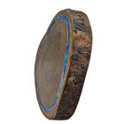 Tábua Rústica P/ Churrasco Canaleta Em Resina Epóxi 29x26cm