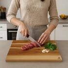Tábua Teca De Carne 50x40cm Prancha Estação Abrir Massa Chur