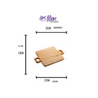 Tábua Woodart Coração De Madeira Pinus Natural 33 X 23 X 2cm