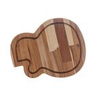 Tábua Woodart Teca Violão De Madeira 35cm X 28cm X 2cm