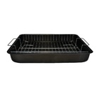 Tabuleiro Assadeira Antiaderente Com Grelha Em Aço 40x29cm