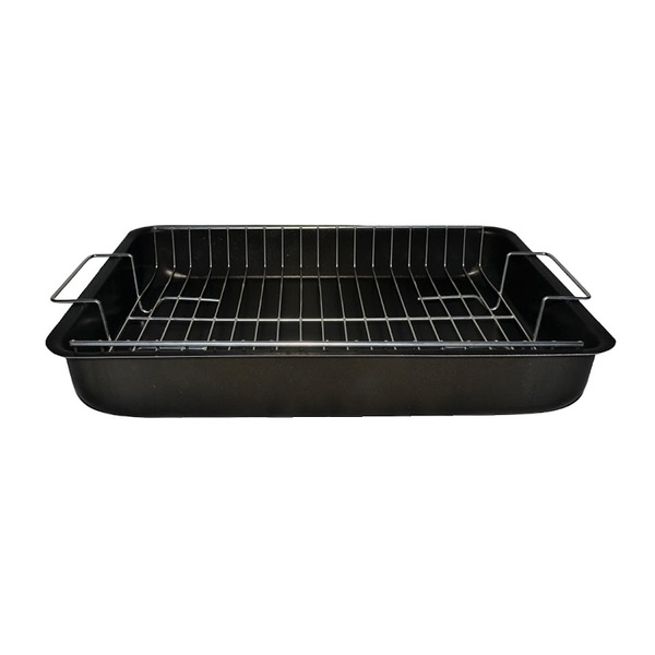 Tabuleiro Assadeira Antiaderente Com Grelha Em Aço 40x29cm