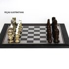 Tabuleiro Inox Luxo Preto 833