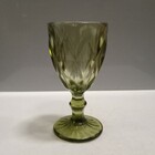 Taça Água 17x9x9cm 320ml Vidro Verde 6 Peças