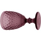 Taça Água 17x9x9cm 330ml Vidro Rosa 6 Peças