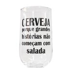 Taça Cerveja Frases 300ml - Casambiente