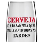 Taça Cerveja Frases 300ml - Casambiente