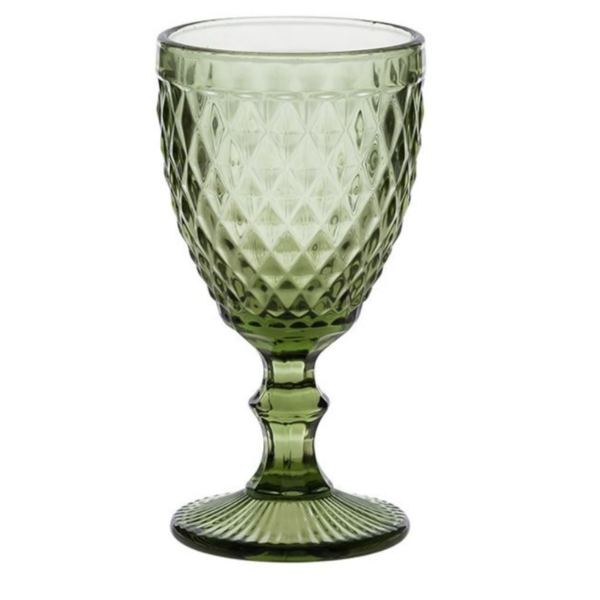 Taça Copo Água Bico De Abacaxi Verde 325ml Lyor