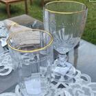 Taça Cristal 330ml Fio De Ouro Imperial Lyor Avulsa Servir Su