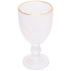 Taça De Agua Lyor Petra De Cristal Com Fio De Ouro 500ml Lyor