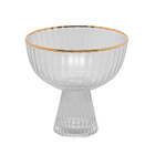 Taça De Sobremesa De Cristal Com Fio De Ouro Lines 200ml