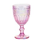 Taça De Vidro Barroco Rosa Furta-cor 350ml 1 Peça - Casambien