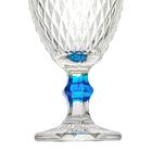 Taça De Vidro Bico De Abacaxi Luxo Azul 300ml 1 Peça - Casamb