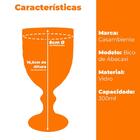 Taça De Vidro Bico De Abacaxi Luxo Azul 300ml 1 Peça - Casamb