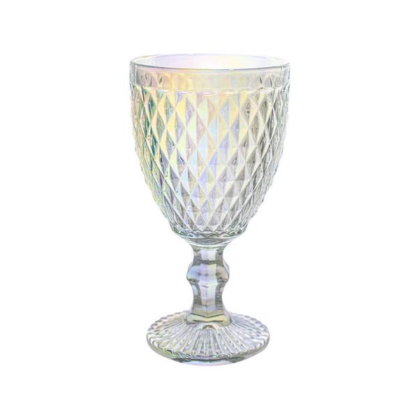 Taça De Vidro Bico De Abacaxi Transparente Furta-cor 300ml 1