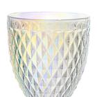 Taça De Vidro Bico De Abacaxi Transparente Furta-cor 300ml 1