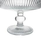 Taça De Vidro De Sobremesa Graffiato Transparente 310ml 1 Peç