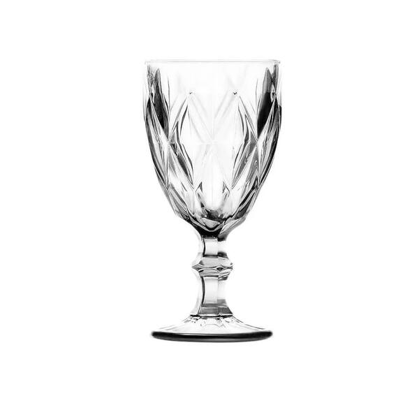 Taça De Vidro Diamond Transparente 240ml 1 Peça - Casambiente