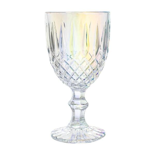 Taça De Vidro Lumini Transparente Furta-cor 350ml 1 Peça - Ca