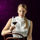 Taça De Vinho Riedel Fatto A Mano Merlot Haste Colorida Laran