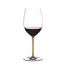 Taça De Vinho Riedel Fatto A Mano Merlot Haste Colorida Laran