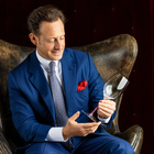 Taça De Vinho Riedel Fatto A Mano Merlot Haste Colorida Rosa