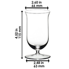 Taça De Whisky Kit 4 Unidades Cristal Riedel Copo Bar 200ml