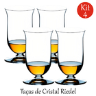 Taça De Whisky Kit 4 Unidades Cristal Riedel Copo Bar 200ml
