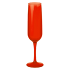 Taça Espumante - Fun 6 1 X 6 1 X 22 Cm 160 Ml Vermelho Transp