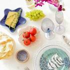 Taça Flute Diagonal Azi Furta Cor Brilho Azul