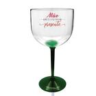 Taça Gin Bicolor Verde Personalizada Para Dia Das Mães - Meu