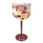 Taça Gin Bicolor Vermelha Personalizada Para Dia Das Mães - R