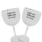 Taça Gin Branca Personalizada Para Live