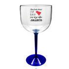 Taça Gin Com Base Azul Acrílico Personalizada Enfermagem