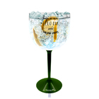 Taça Gin Com Base Verde Acrílico Personalizada Enfermagem
