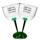 Taça Gin Com Base Verde Personalizada Para Live  - Tema Cerve