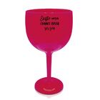 Taça Gin Rosa Acrílico Personalizada - Chance De Ser Gin