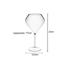 Taça King Vinho Acrílico 770ml Champanhe Espumante Drink Top