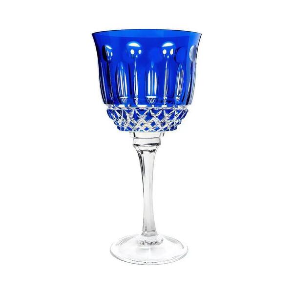 Taça Licor Em Cristal Strauss Overlay 225.069 60ml Azul Escuro