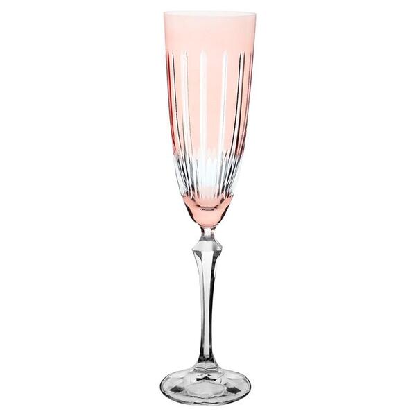 Taça P/champ Elizabeth Lapidada 200ml Rosa Bohemia 58626