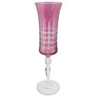 Taça P/champanhe Bohemia Grace Lap. Em Cristal 190ml Magenta